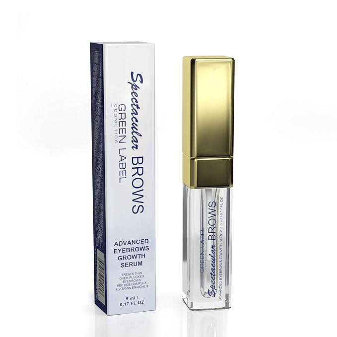 Spectacular BROWS - Brow Enhancer and Brow Growth Serum - Eyebrow Growth Enhancer- Eyebrow Growth Serum with Biotin & Natural Peptides. For Thin, Over-Plucked Eyebrows. Lash & Brow Growth Products