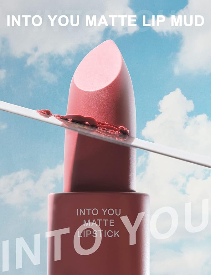 INTO YOU Matte Lipstick Soft Ultra Highly Pigmented Nude Lip Stick Smooth Lightweight Lip Makeup for Women Cream Finish