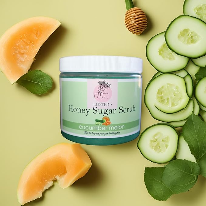 Honey Sugar Scrub Cucumber Melon, (16 Fl Oz (Pack of 1)