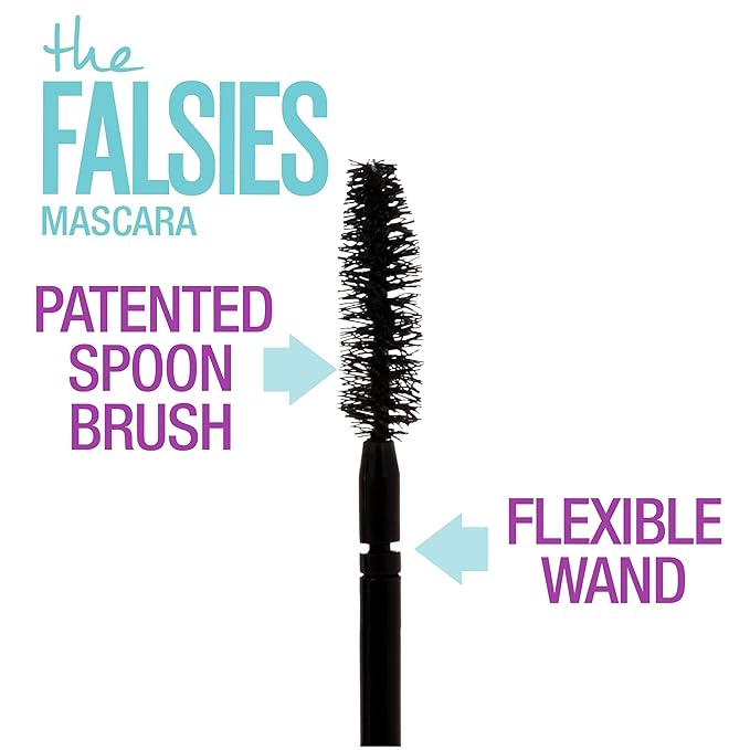 Maybelline Volum' Express Falsies Volumizing, Washable Mascara, Blackest Black, 1 Count