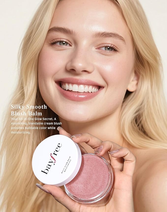 Multi Glow Balm, Cream Blush for Cheeks, Blush Balm Face Makeup, Radiant Finish, Hydrating, Creamy, Lightweight & Blendable Color, Face Makeup, 0.63 Oz (Pink Sakura)