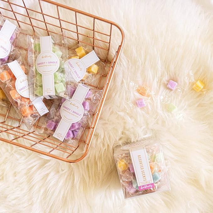 Sugar Scrub Candy 36pcs, For Exfoliating Hands, Feet Turns into Lotions l Lavender Luxury, Ocean Mist, Vanilla Brown Sugar