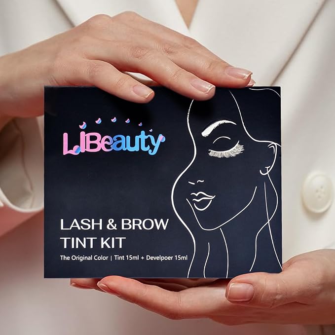 Libeauty Lash Color Kit 15ml - Black Eyebrow & Eyelash Coloring with Natural Effects, Salon & Home Use, Lasts 4-6 Weeks