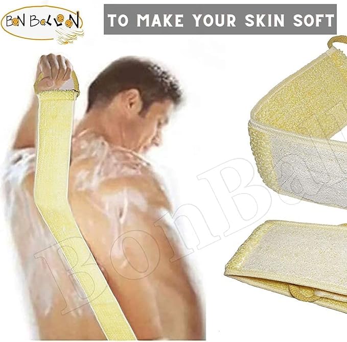 1 Pack Bath Loffa Lofa Luffa Loofa Loofah Premium (32"" x 4"" / 81 x 10 cm) Pouf Mesh Long for Back Handled Handle Exfoliating Shower Egyptian Body Luxurious