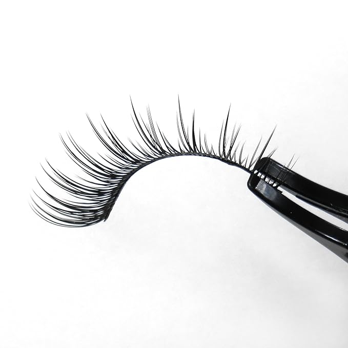 Missamé COY Deluxe Professional False Eyelashes Set Handmade with Premium Synthetic Fibers, Black, 1 Pair