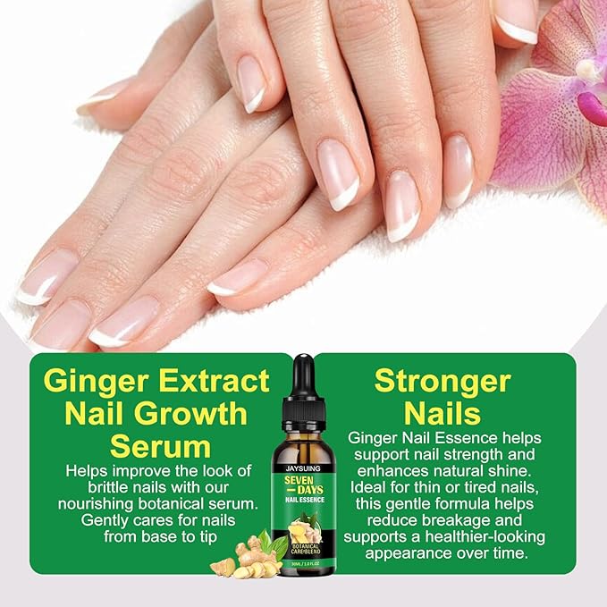 7 Days Nail Treatment,Ginger Nail Drops, Multi-Purpose Nail Repair(2PCS)
