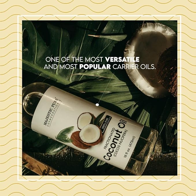 Majestic Pure Himalayan Scrub with Collagen (10 oz) and Fractionated Coconut Oil (16 oz) Bundle