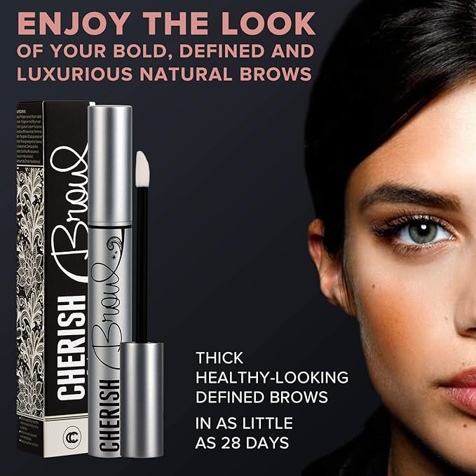 Eyebrow Growth Serum - Cherisher | Conditioner That Cherish Your Natural Brows, Make It Bold, Thick And Defined | Enhancer That Stimulates Regrowth New Eyebrows