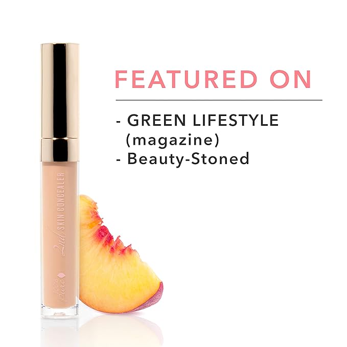 100% PURE 2nd Skin Concealer (Fruit Pigmented), Shade 3, Full Coverage, Lightweight, Liquid Concealer for Face, Under Eyes, Vegan Makeup (For Medium Skin w/Warm Gold Undertones) - 0.17 Fl Oz