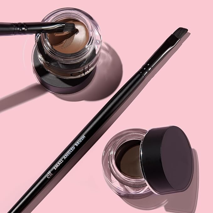 e.l.f. Lock On Liner And Brow Cream, Sculpts & Defines Eyebrows, Vegan & Cruelty-Free, Light Brown