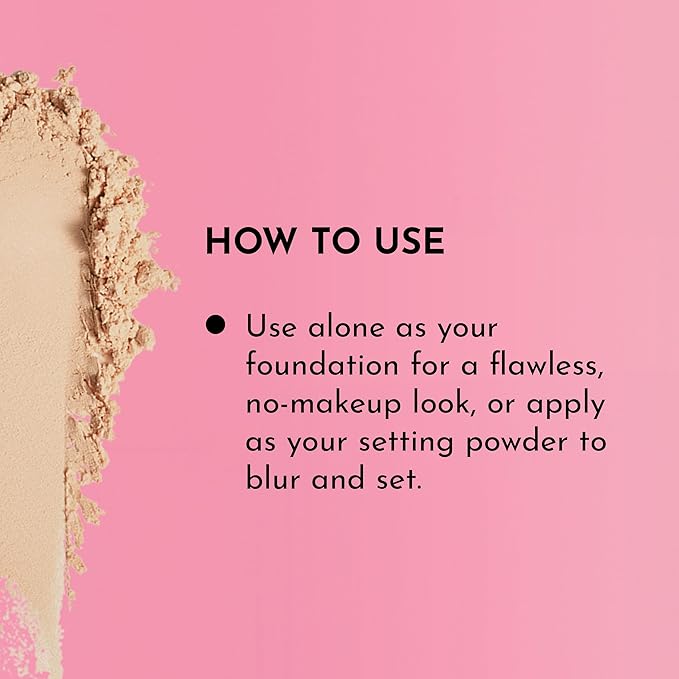 Talc-Free Skin-Smoothing Perfecting Powder - Fair - Premium Makeup, Skin Smoothing Powder with Natural Ingredients, Ultra-Fine Soft Focus Setting Powder, Talc Free - 0.34 oz