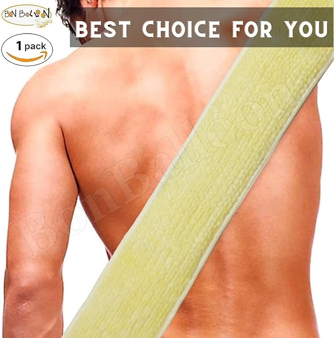 1 Pack Bath Loffa Lofa Luffa Loofa Loofah Premium (32"" x 4"" / 81 x 10 cm) Pouf Mesh Long for Back Handled Handle Exfoliating Shower Egyptian Body Luxurious