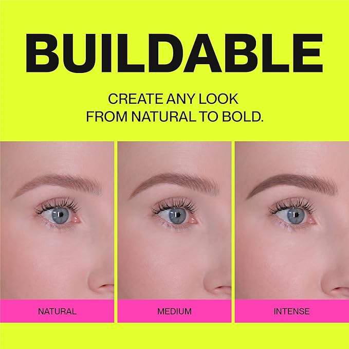 Brow Pencil - Fine Tip, Smooth & Creamy, Long Wearing, Water Resistant - Buildable Looks: Natural to Bold Eyebrows - Vegan & Cruelty Free Women's Beauty, Eyebrow Filler Makeup (Dark Brown)