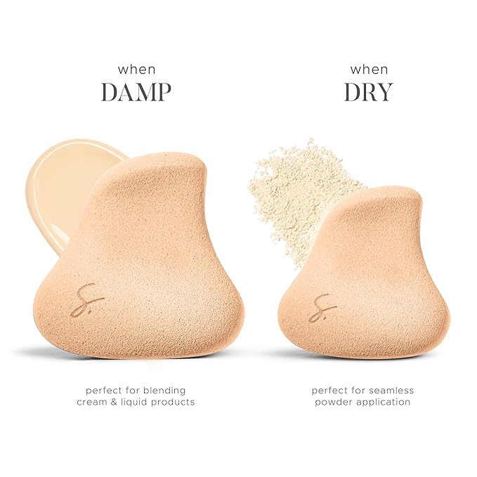 Complexion Pro Beauty Blender Sponge, 3 Mixed Colors Set - Ergonomic Makeup and Beauty Blender, Essential Blending, Multipurpose Makeup Kit Facial Sponge