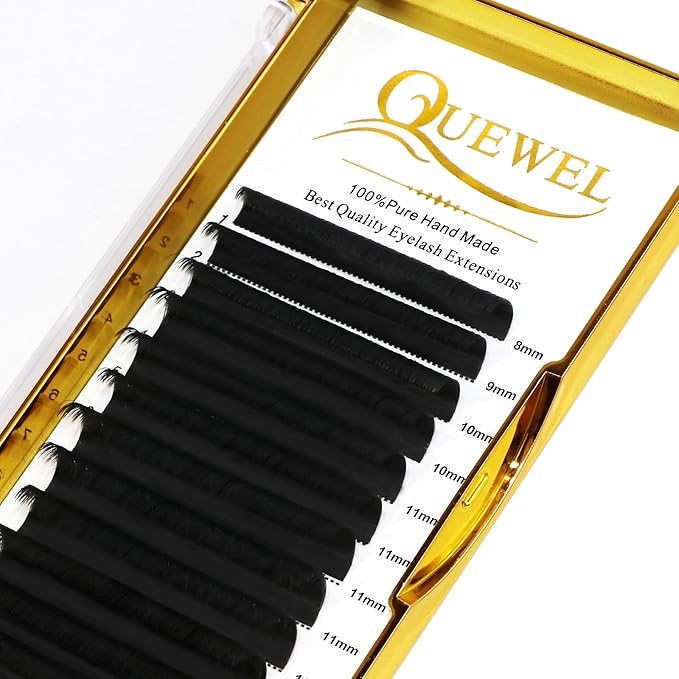 Volume Eyelash Extensions | 0.03-0.12mm | C/CC/D/DD Curl | 8-25mm Length | Easy Fan Volume Lashes 2D-20D Self Fanning Volume Lashes 0.05CC Mix-8-15mm Long Lasting Blooming Lashes(0.05CC Mix8-15)