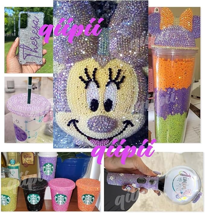 10000PCS 2mm Vibrant Purple AB Resin Rhinestones for Crafting SS6 Flatback Jelly Stones Bulk Colorful Rose AB Diamonds Gems Charms for Nails Face Eyes Makeup Tumblers Bottles DIY Crafts Clothes