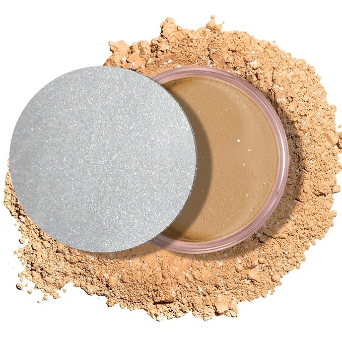 Oil Control Loose Powder, Translucent Setting Powder, Long-Lasting Shimmer, Lightweight Face Powder for Women, Polvo Traslúcido Maquillaje (03#, 1pc)