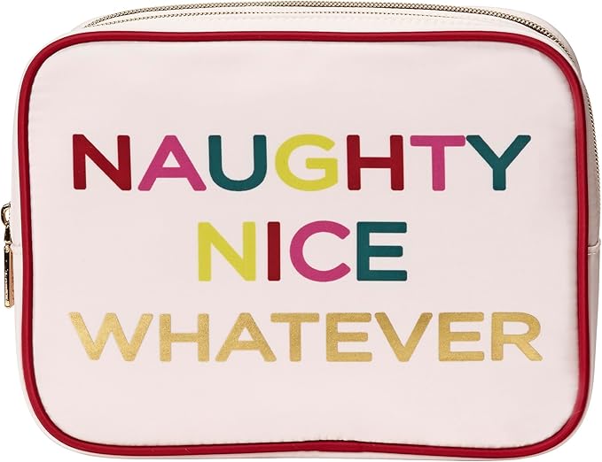 Conair Women's Double Zip Toiletry Travel Bag-Makeup Organizer-Gifts for her, Pink, 1 Count (Pack of 1)
