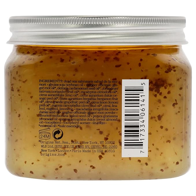 Origins Ginger Body Scrub Smoothing Body Buffer, 21.2 Oz (Pack of 2)