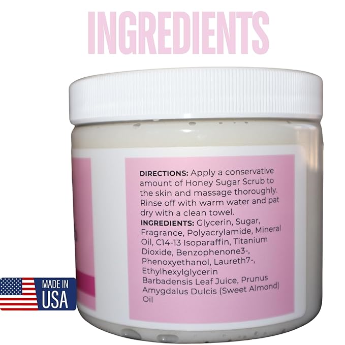 Honey Sugar Scrub, Wild Orchid Gardenia16 Fl Oz (Pack of 1)