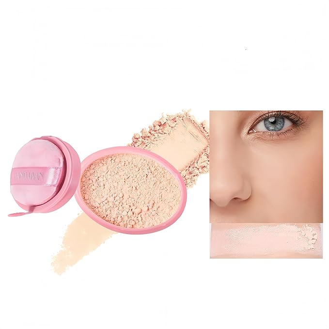 Setting Loose Powder 5 Colors Flawless Smooth Loose Finishing Powder Waterproof Long-Lasting Face Powder (Color 02)