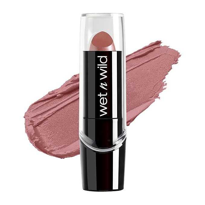 wet n wild Lipstick Mega Last High-Shine Lipstick Lip Color Makeup, Rosé And Slay & Silk Finish Lipstick| Hydrating Lip Color & Silk Finish Lipstick| Hydrating Lip Color