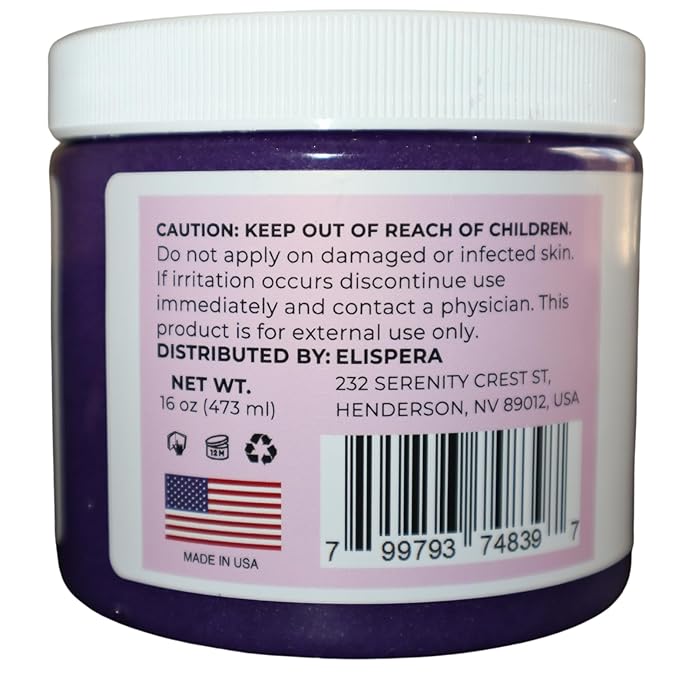 Honey Sugar Scrub Lavender Orchid, (16 Fl Oz (Pack of 1)
