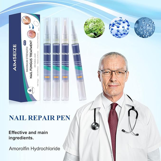 Toenail Treatment -Extra Strength Nail Treatment - Nail Repair Pen for Nail Discoloration Nails - 4PCS