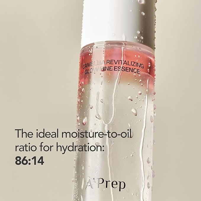 A'Prep Camellia Revitalizing Glow Fine Essence – Ultra-Fine Hydrating Mist with Camellia Extract, Niacinamide & Hyaluronic Acid for Radiant Skin, Korean Skincare, 120ml