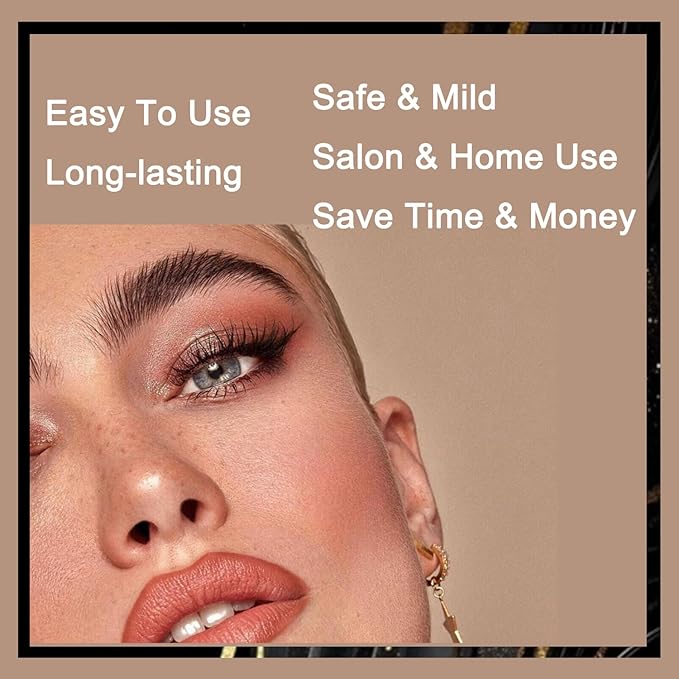 Lash and Brow Black Color Kit Long-lasting 6-8 Weeks Professional Result for Salon and DIY Use