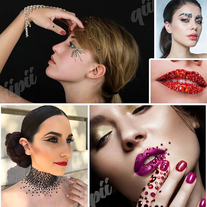 10000PCS 2mm Red AB Resin Rhinestones Bulk SS6 Small Flatback Jelly Stones Pack No-Hotfix Diamonds Crystals Gems Charms for Nails Face Eyes Makeup Mugs Tumblers Bottles DIY Crafts Shoes Clothes