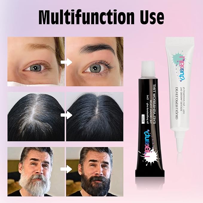 Libeauty Lash Black Color Kit Brow Kit Quick Voluminous Coloring with Complete Tools Eyelash Color Kit For Salon Or Home Hair colour Use