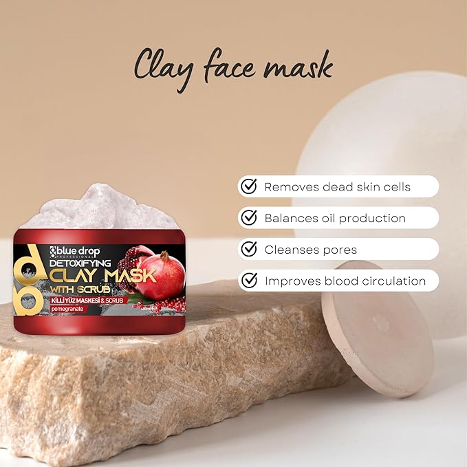 Pomegranate Scrub for Face and Body | 16 fl Cleansing and Firming Peel | Moisturizes and Restores Skin pH Balance Scrub for Face and Body (Pomegranate, 16 Fl Oz)