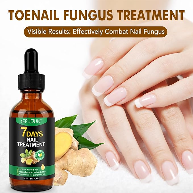 Ginger Nail Growth Strengthener Serum – Ginger-Infused Nail Repair Oil for Care, Natural Nail and Strengthener Solution
