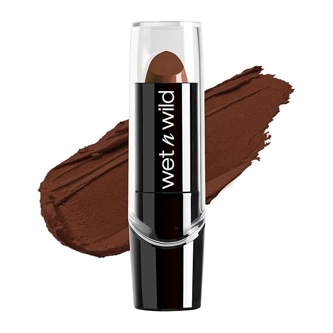 wet n wild Mega Last High-Shine Lipstick and Silk Finish Lipstick Bundle with Jam With Me and Mink Brown Shades