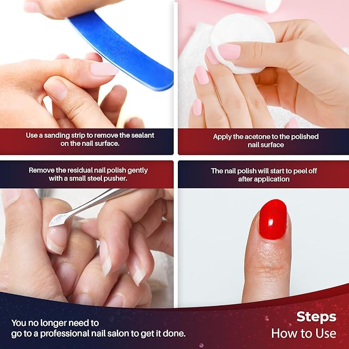 100% Pure Acetone 16oz - Nail Polish Remover, Professional Strength Gel, Acrylic & Dip Remover – Fast Acting.