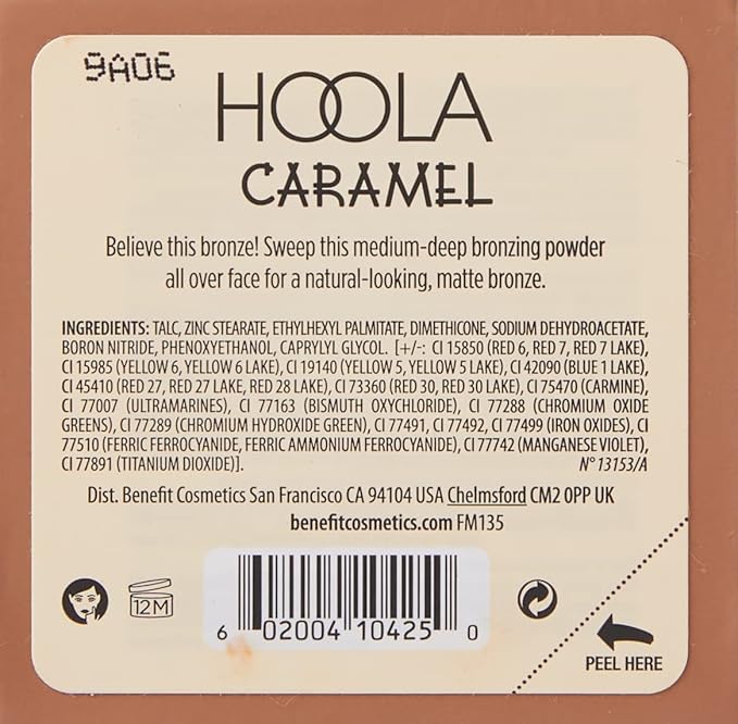 Benefit Hoola Caramel Matte Medium-deep Powder Bronzer, 0.28 Ounce