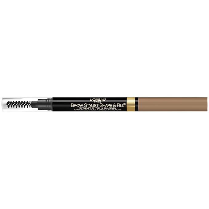 L'Oreal Paris Brow Stylist Shape & Fill Mechanical Eye Brow Makeup Pencil, Blonde, 0.008 oz.