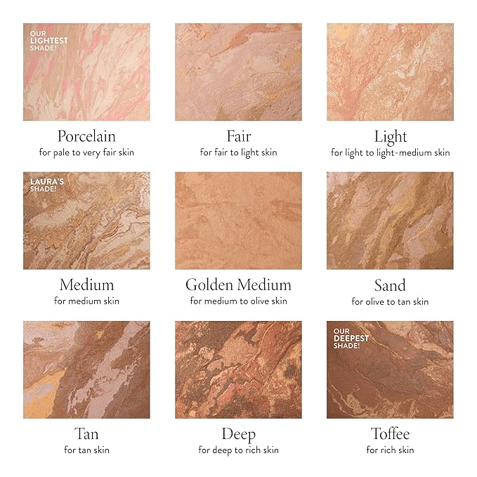 LAURA GELLER NEW YORK Award-Winning Baked Balance-n-Brighten Color Correcting Powder Foundation - Tan - Buildable Light to Medium Coverage - Demi-Matte Natural Finish