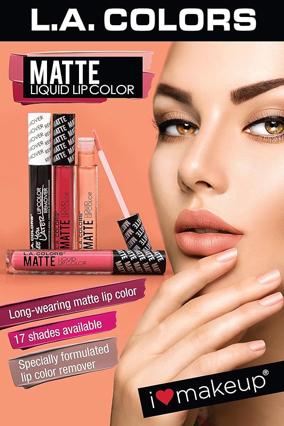 L.A. COLORS Matte Liquid Lip Color, Perception CLG406