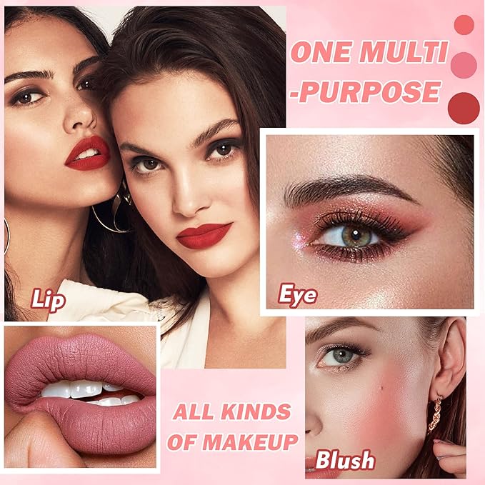 3PCS Matte Nude Lipstick Velvet Nude Lip Gloss Non-Drying, Non-Fading, Non-Stick Cup, Matte Lip Stain Long Lasting Waterproof Lipstick for Women Girls Lip Makeup-Set B