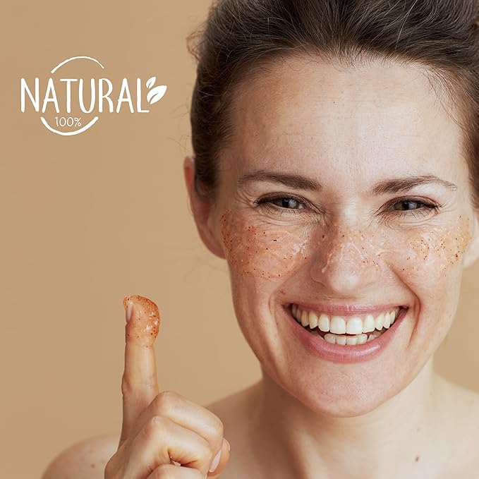 Apricot Scrub for Face and Body | 16 fl Skin Cleansing and Firming Peel | Moisturizes and Restores Skin pH Balance Scrub for Face and Body (Apricot, 16 Fl Oz)
