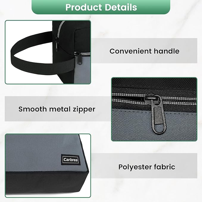 Travel Toiletry Bag - Large Toiletry Bag for Men Skincare Bag Doop Kit for Toiletries Accessories Gifts - Black