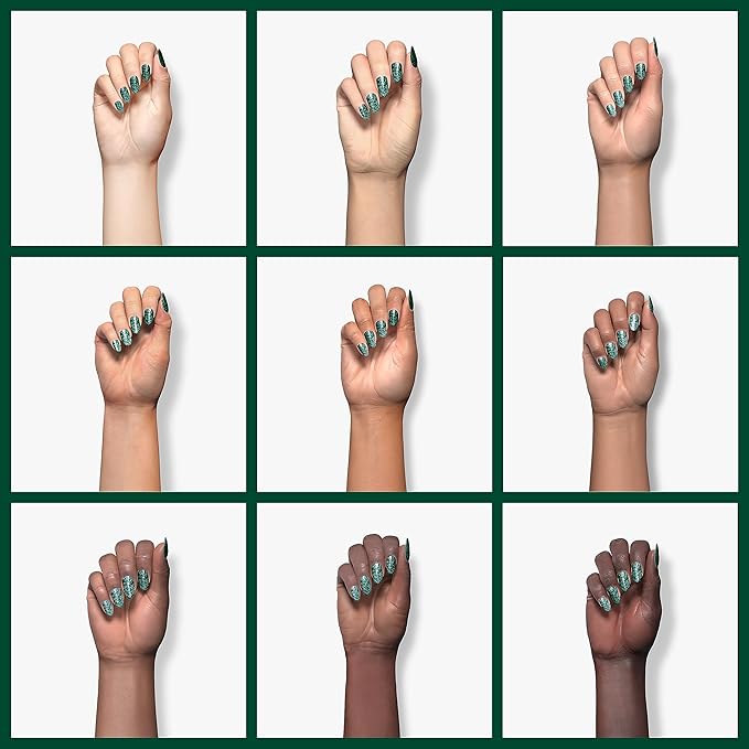 Revel Nail Dip Powder - Green Powder Dip Nail Polish, Chip Resistant Dip Nail Powder with Vitamin E and Calcium, DIY Manicure, Hyper