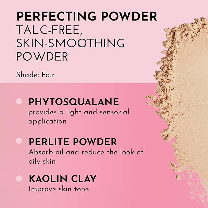 Talc-Free Skin-Smoothing Perfecting Powder - Fair - Premium Makeup, Skin Smoothing Powder with Natural Ingredients, Ultra-Fine Soft Focus Setting Powder, Talc Free - 0.34 oz