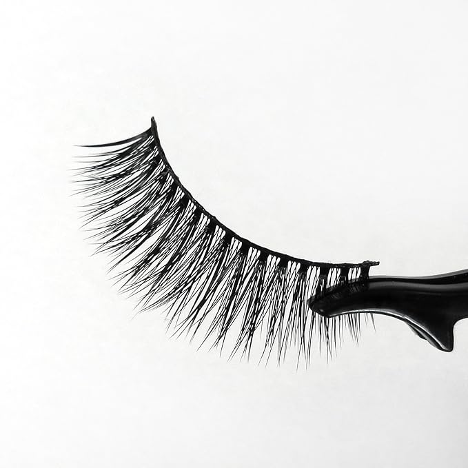 Missamé SULTRY Deluxe Beauty False Eyelashes Set Handmade with Premium Synthetic Fibers, Black, 1 Pair