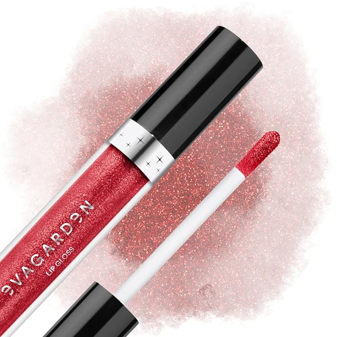 Diamond Lip Gloss - Concentration of Pearls Gives Dazzling Shine - Light and Moisturizing Film with Excellent Hold - Spreads Evenly with No Stickiness - 859 Bright Cherry - 0.09 oz