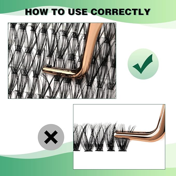 Lash Clusters 300pcs Individual Lashes 30D 0.07D Curl 18mm DIY Eyelash Extension KEYYOU Large Tray Volume Soft&Natural Cluster Lashes(30D-0.07D,18)