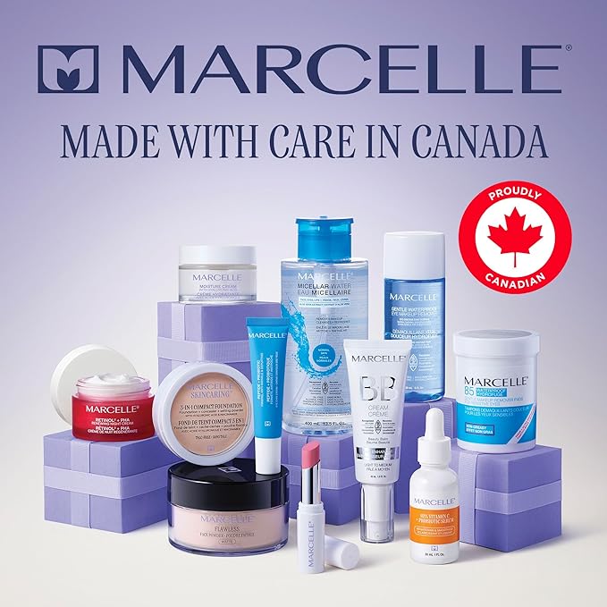 Marcelle BB Cream Beauty Balm, Medium-Dark, Tinted Moisturizer, Skin Enhancer, Lightweight, Hydrating, Hypoallergenic, Non-Comedogenic, Fragrance-Free, Paraben-Free, Oil-Free, Cruelty-Free, 1.5 fl oz