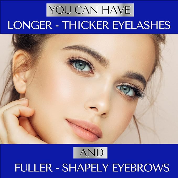 DERMAWORKS Duo Set: 1x Lash Serum for Eyelash Growth + 1x Eyebrow Growth Serum for Thicker Brows - Eyelash Serum to Grow Lashes - Eyelash Growth Serum for Eye Lashes - Eyebrow Serum to Grow Brows